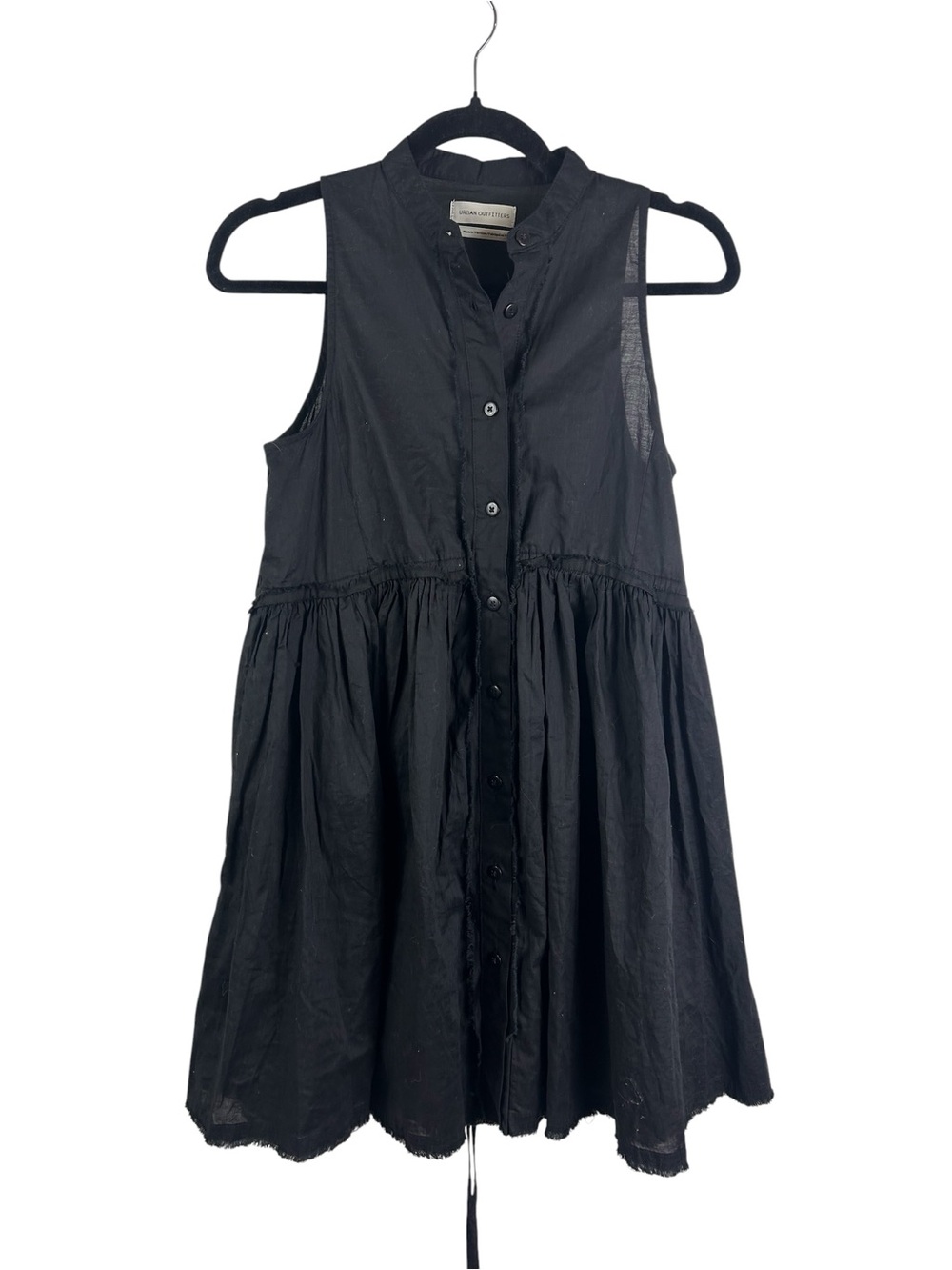 Urban Outfitters dress with a button-front design with a distinctive raw hem